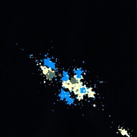 sans titre 
 2018-064. Acrylique sur papier Black Black Fabriano. 20 x 20 cm. 
2018 – Dominique Vial