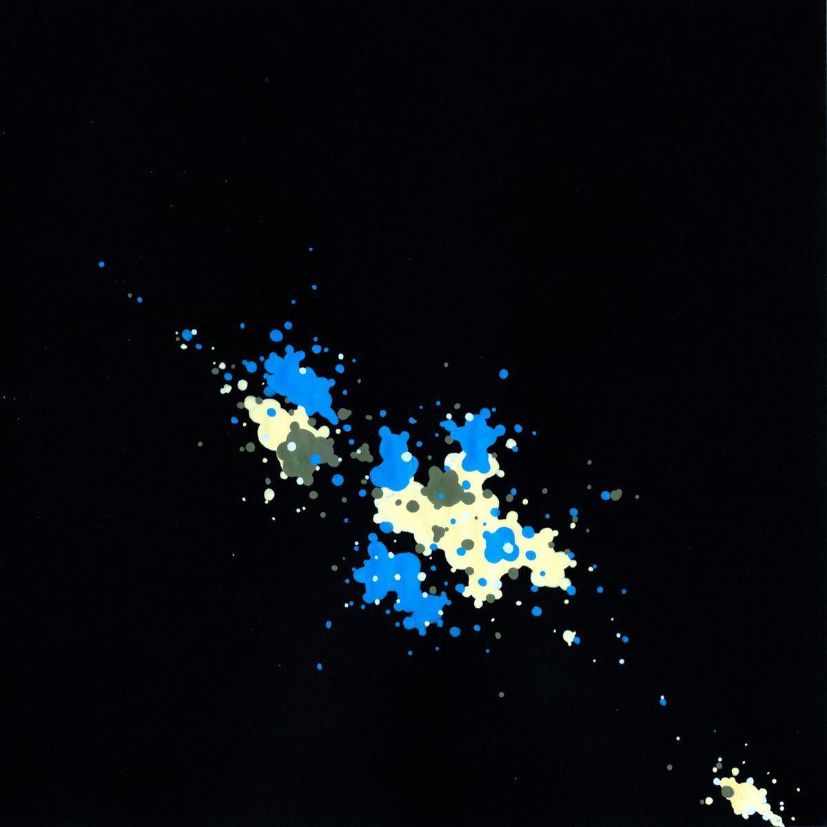 sans titre 
 2018-064. Acrylique sur papier Black Black Fabriano. 20 x 20 cm. 
2018 – Dominique Vial