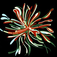 sans titre 
 2018-066. Acrylique sur papier Black Black Fabriano. 20 x 20 cm. 
2018 – Dominique Vial