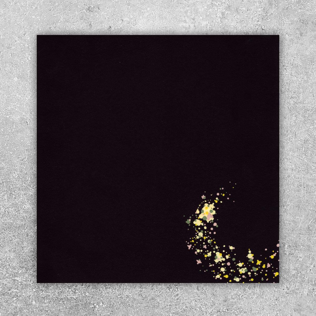 sans titre 
 2018-067. Acrylique sur papier Black Black Fabriano. 20 x 20 cm. 
2018 – Dominique Vial