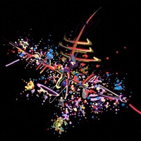 sans titre 
 2018-072. Acrylique sur papier Black Black Fabriano. 18.5 x 15 cm. 
2018 – Dominique Vial