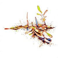 sans titre 
 2018-074. Acrylique sur papier White White Fabriano. 20 x 20 cm. 
2018 – Dominique Vial