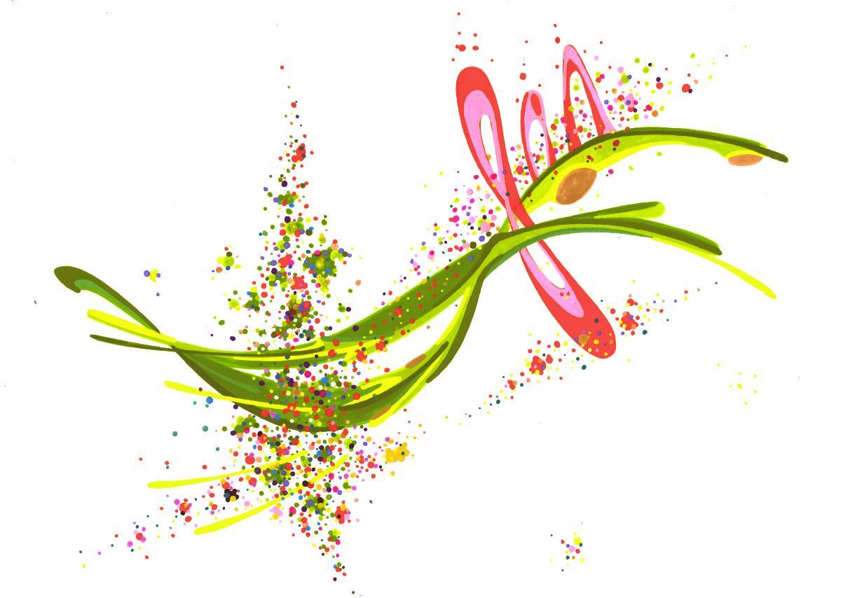 sans titre 
 2018-075. Acrylique sur papier Molotow. 29.7 x 21 cm. 
2018 – Dominique Vial