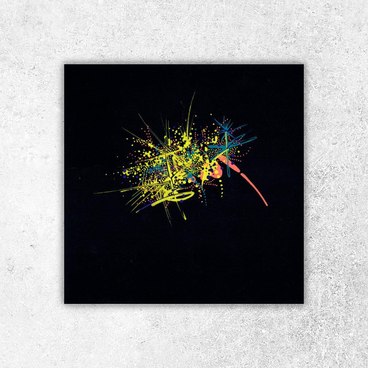 sans titre 
 2018-078. Acrylique sur papier Black Black Fabriano. 20 x 20 cm. 
2018 – Dominique Vial