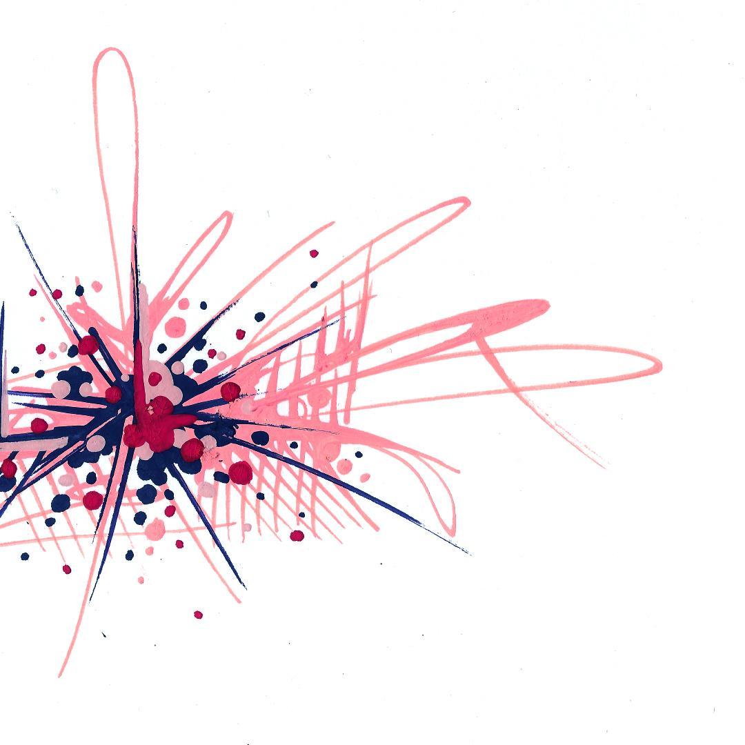 sans titre 
 2018-080. Acrylique sur papier White White Fabriano. 20 x 20 cm. 
2018 – Dominique Vial