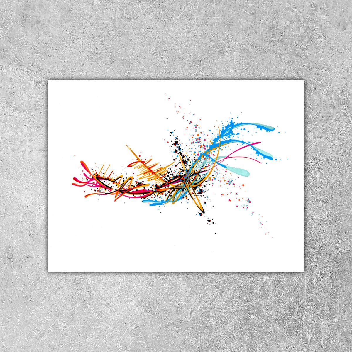 sans titre 
 2018-082. Acrylique sur papier White White Fabriano. 32 x 24 cm. 
2018 – Dominique Vial