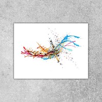 sans titre 
 2018-082. Acrylique sur papier White White Fabriano. 32 x 24 cm. 
2018 – Dominique Vial