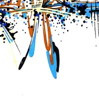 sans titre 
 2018-083. Acrylique sur papier White White Fabriano. 32 x 24 cm. 
2018 – Dominique Vial