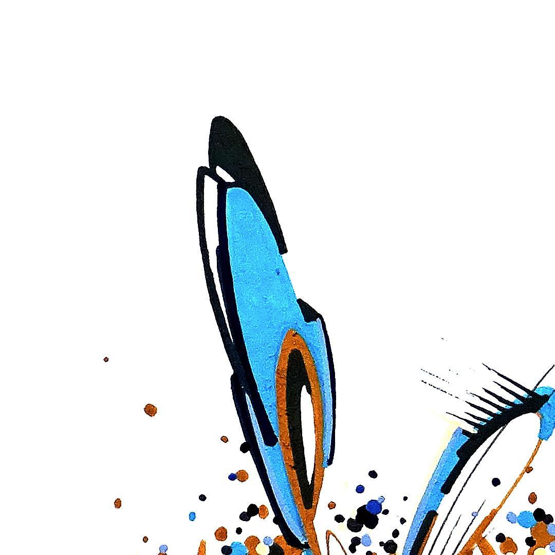 sans titre 
 2018-083. Acrylique sur papier White White Fabriano. 32 x 24 cm. 
2018 – Dominique Vial