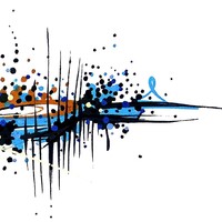 sans titre 
 2018-083. Acrylique sur papier White White Fabriano. 32 x 24 cm. 
2018 – Dominique Vial