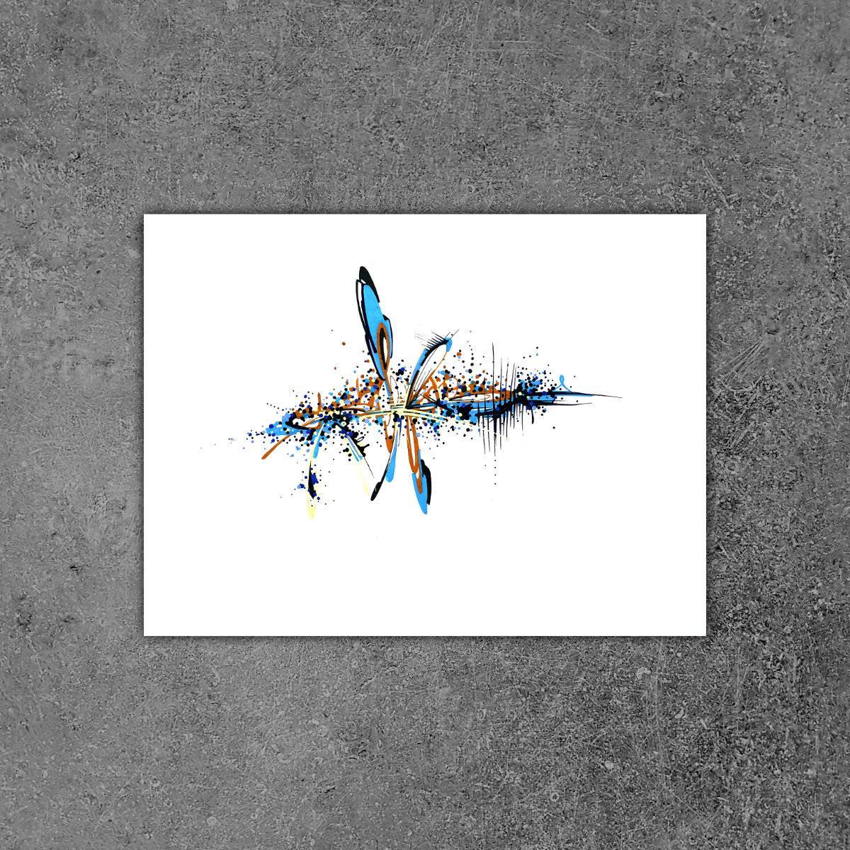 sans titre 
 2018-083. Acrylique sur papier White White Fabriano. 32 x 24 cm. 
2018 – Dominique Vial