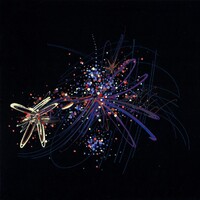 sans titre 
 2018-084. Acrylique sur papier Black Black Fabriano. 20 x 20 cm. 
2018 – Dominique Vial