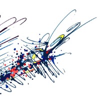 sans titre 
 2018-085. Acrylique, encre à alcool sur papier White White Fabriano. 32 x 24 cm. 
2018 – Dominique Vial