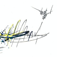 sans titre 
 2018-086. Acrylique sur papier Molotow. 29.7 x 21 cm. 
2018 – Dominique Vial