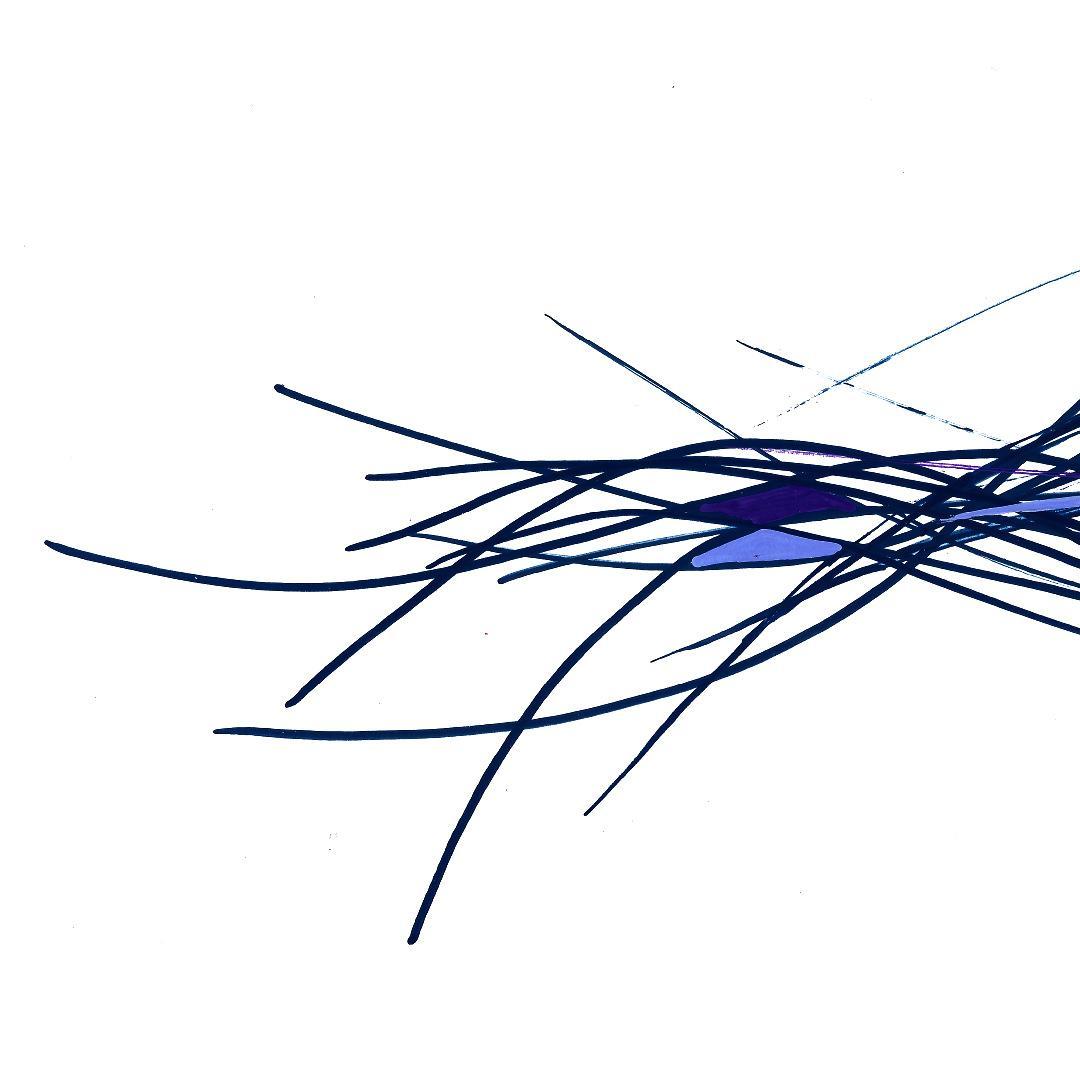 sans titre 
 2018-088. Acrylique sur papier Molotow. 29.7 x 21 cm. 
2018 – Dominique Vial