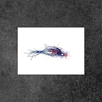 sans titre 
 2018-088. Acrylique sur papier Molotow. 29.7 x 21 cm. 
2018 – Dominique Vial