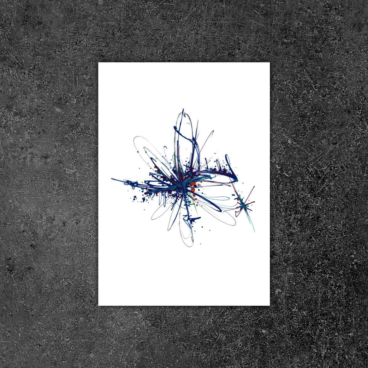 sans titre 
 2018-091. Acrylique sur papier Molotow. 21 x 29.7 cm. 
2018 – Dominique Vial