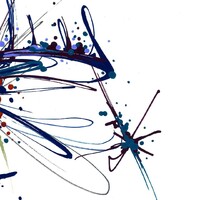 sans titre 
 2018-091. Acrylique sur papier Molotow. 21 x 29.7 cm. 
2018 – Dominique Vial