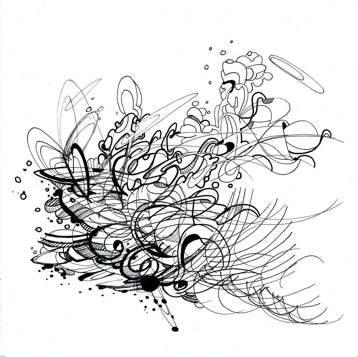 sans titre 
 2018-093. Acrylique sur papier White White Fabriano. 20 x 20 cm. 
2018 – Dominique Vial