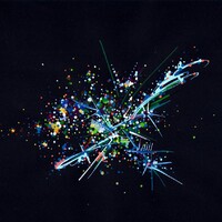 sans titre 
 2018-095. Acrylique sur papier Molotow. 29.7 x 21 cm. 
2018 – Dominique Vial