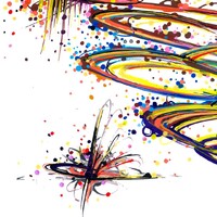 sans titre 
 2019-021. Peinture acrylique sur papier Molotow. 21 x 29.7 cm. 
2019 – Dominique Vial