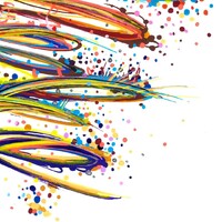 sans titre 
 2019-021. Peinture acrylique sur papier Molotow. 21 x 29.7 cm. 
2019 – Dominique Vial