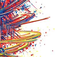 sans titre 
 2019-023. Peinture acrylique sur papier Fabriano. 20.3 x 25.4 cm. 
2019 – Dominique Vial