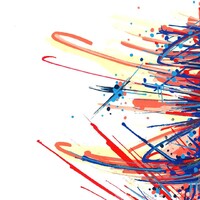 sans titre 
 2019-023. Peinture acrylique sur papier Fabriano. 20.3 x 25.4 cm. 
2019 – Dominique Vial