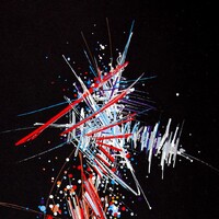 sans titre 
 2019-024. Acrylique sur papier Black Black Fabriano. 24 x 32 cm. 
2019 – Dominique Vial