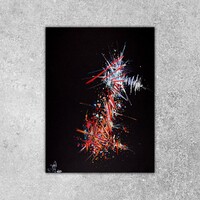 sans titre 
 2019-024. Acrylique sur papier Black Black Fabriano. 24 x 32 cm. 
2019 – Dominique Vial