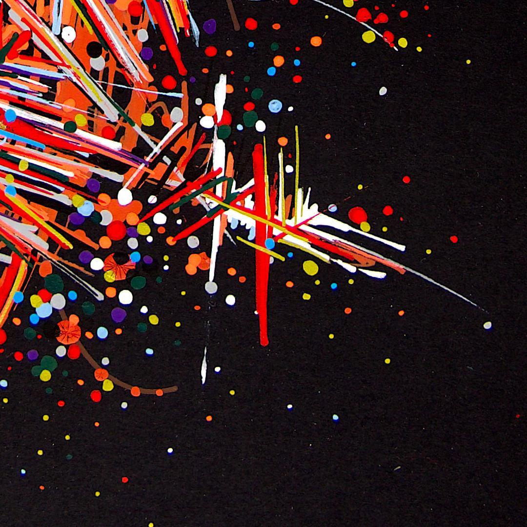 sans titre 
 2019-024. Acrylique sur papier Black Black Fabriano. 24 x 32 cm. 
2019 – Dominique Vial