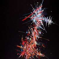 sans titre 
 2019-024. Acrylique sur papier Black Black Fabriano. 24 x 32 cm. 
2019 – Dominique Vial