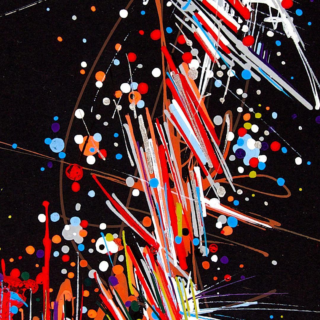 sans titre 
 2019-024. Acrylique sur papier Black Black Fabriano. 24 x 32 cm. 
2019 – Dominique Vial