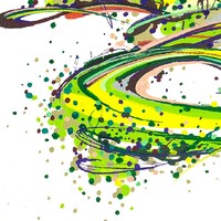 sans titre 
 2019-029. Peinture acrylique sur toile. 41 x 33 cm. 
2019 – Dominique Vial