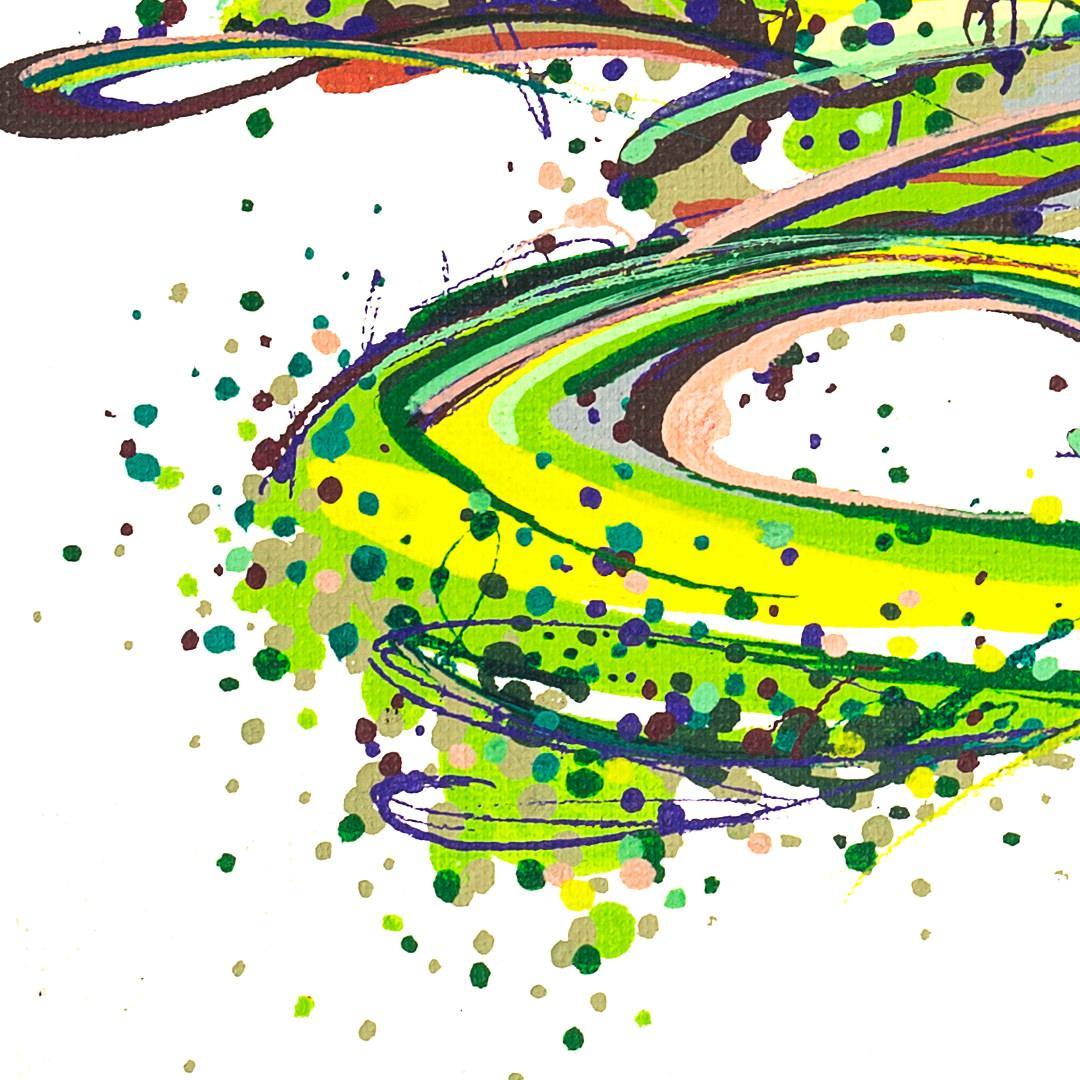 sans titre 
 2019-029. Peinture acrylique sur toile. 41 x 33 cm. 
2019 – Dominique Vial