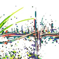 sans titre 
 2019-029. Peinture acrylique sur toile. 41 x 33 cm. 
2019 – Dominique Vial