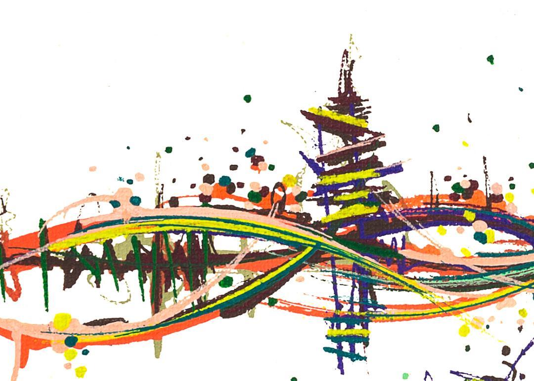 sans titre 
 2019-029. Peinture acrylique sur toile. 41 x 33 cm. 
2019 – Dominique Vial