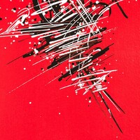 sans titre 
 2019-031. Peinture acrylique sur bois. 22 x 62 cm. 
2019 – Dominique Vial