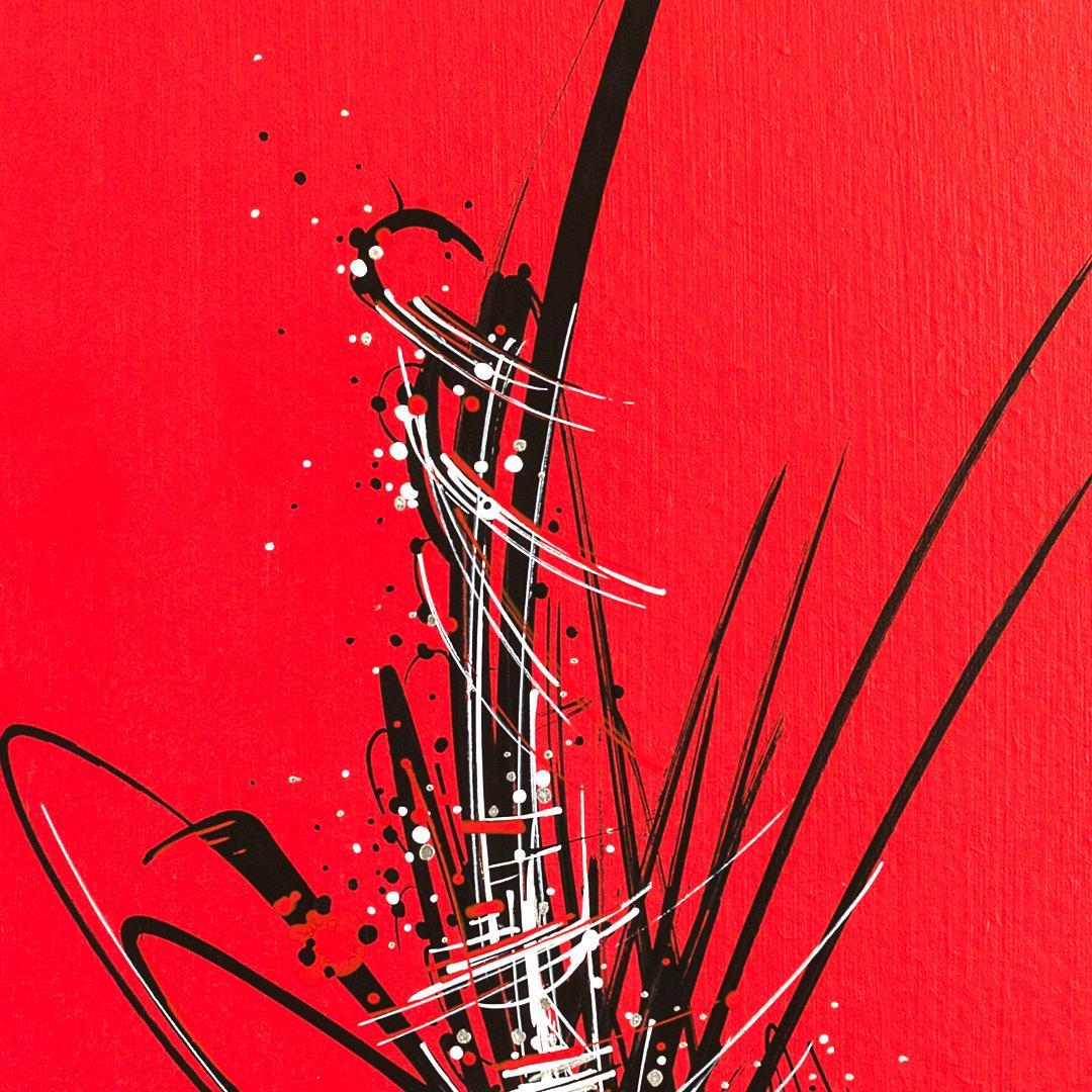 sans titre 
 2019-031. Peinture acrylique sur bois. 22 x 62 cm. 
2019 – Dominique Vial