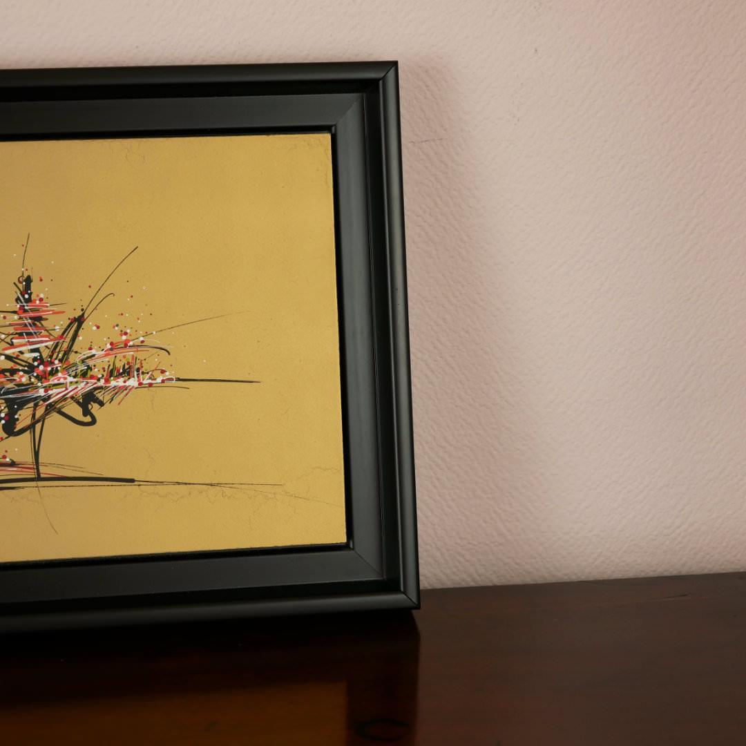 sans titre 
 2019-032. Peinture acrylique sur bois. 62 x 22 cm. 
2019 – Dominique Vial