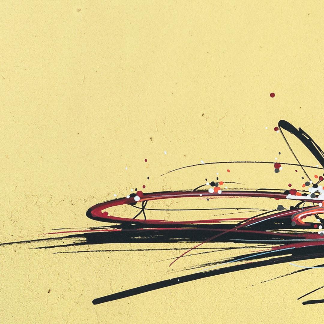 sans titre 
 2019-032. Peinture acrylique sur bois. 62 x 22 cm. 
2019 – Dominique Vial