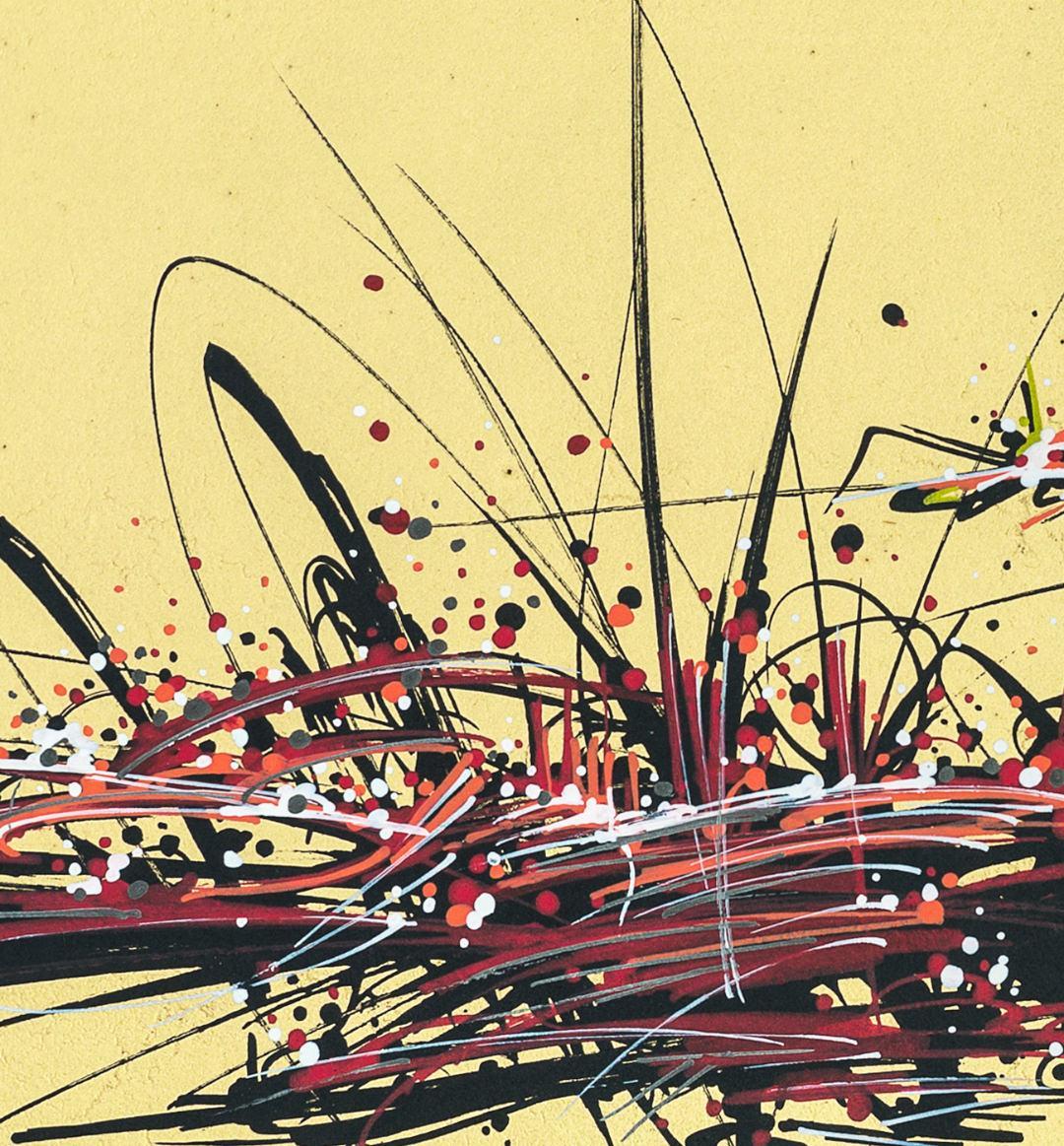 sans titre 
 2019-032. Peinture acrylique sur bois. 62 x 22 cm. 
2019 – Dominique Vial