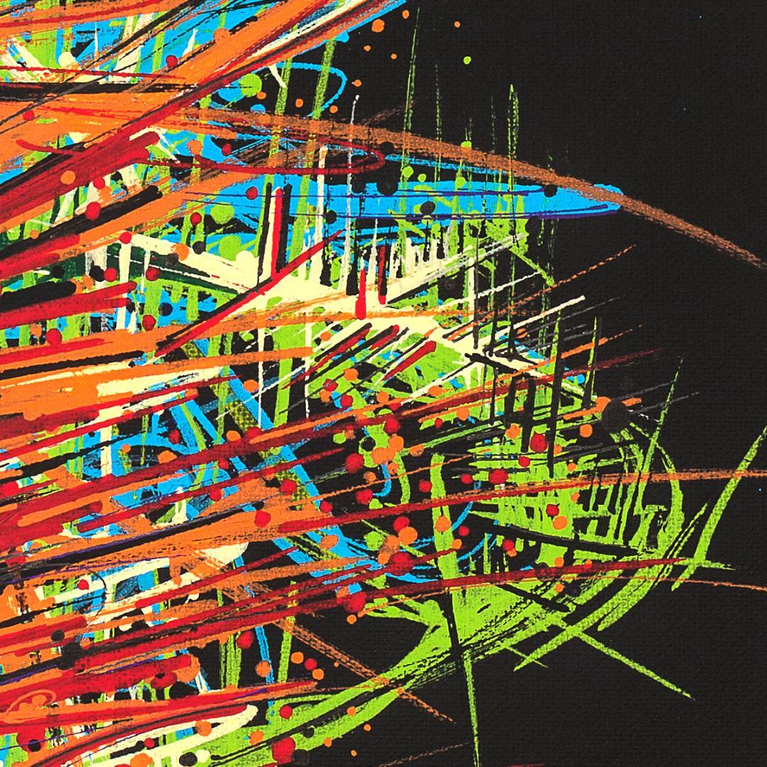 sans titre 
 2019-035. Peinture acrylique sur toile. 33 x 41 cm. 
2019 – Dominique Vial