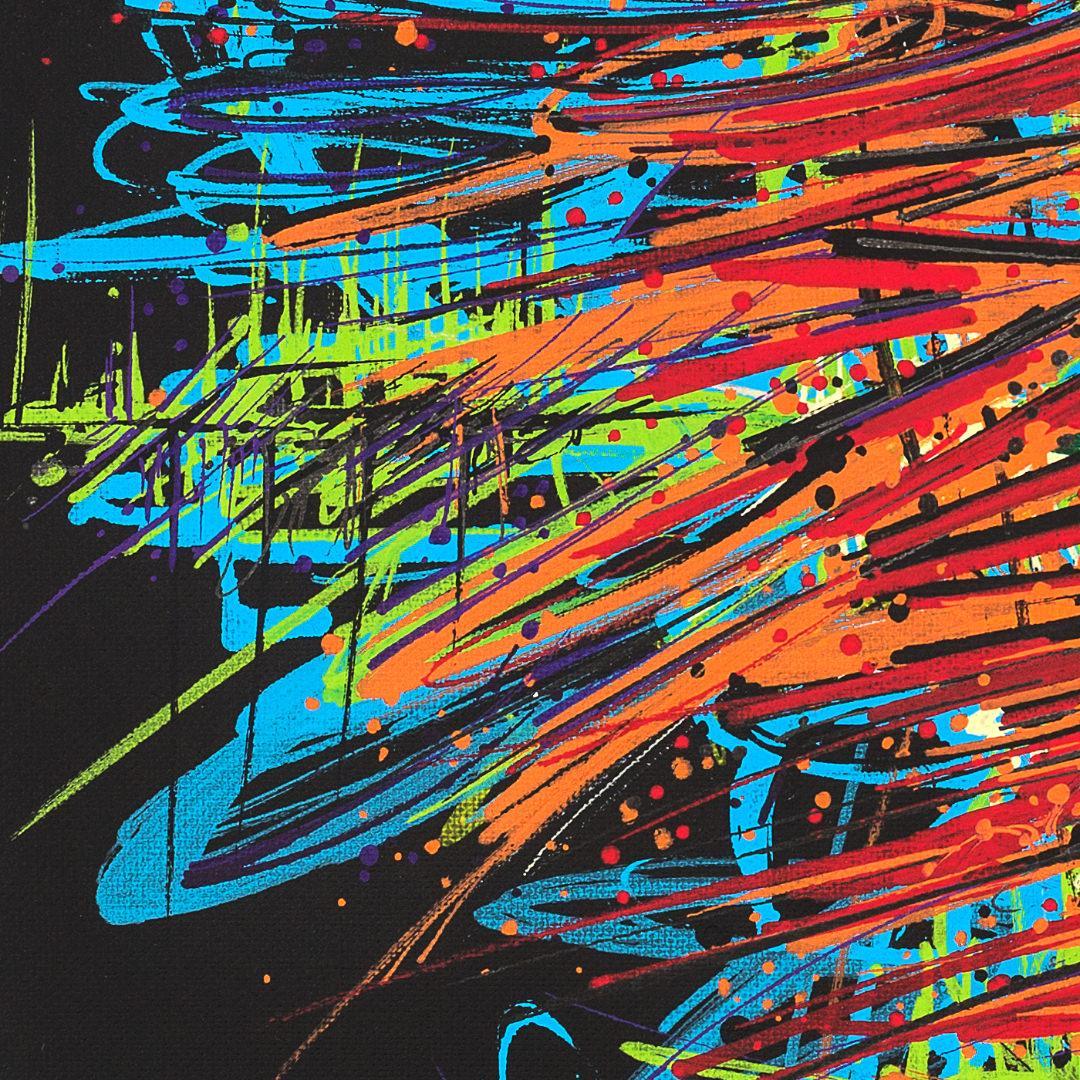 sans titre 
 2019-035. Peinture acrylique sur toile. 33 x 41 cm. 
2019 – Dominique Vial