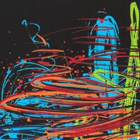 sans titre 
 2019-035. Peinture acrylique sur toile. 33 x 41 cm. 
2019 – Dominique Vial