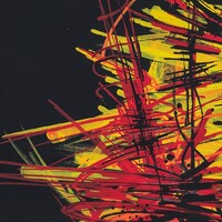 sans titre 
 2019-036. Peinture acrylique sur bois. 40 x 65 cm. 
2019 – Dominique Vial