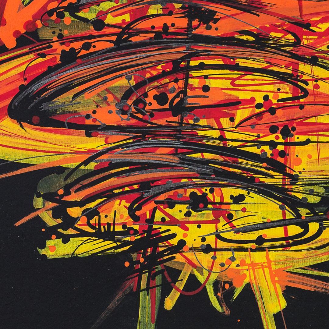 sans titre 
 2019-036. Peinture acrylique sur bois. 40 x 65 cm. 
2019 – Dominique Vial