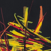 sans titre 
 2019-036. Peinture acrylique sur bois. 40 x 65 cm. 
2019 – Dominique Vial