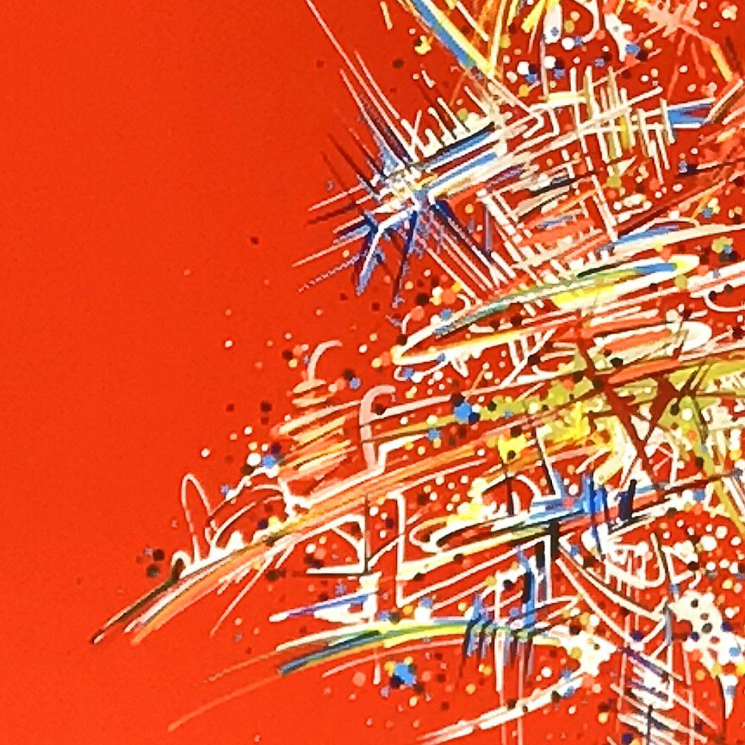 sans titre 
 2019-040. Peinture acrylique sur bois. 22 x 32 cm. 
2019 – Dominique Vial