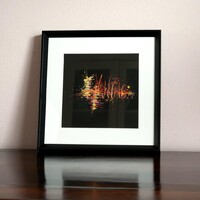 sans titre 
 2019-045. Peinture acrylique sur papier Black Black Fabriano. 20 x 20 cm. 
2019 – Dominique Vial